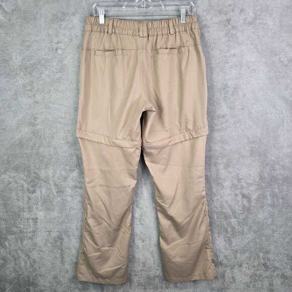 Womens Beige Magellan Outdoors Convertible Cargo Pants Polyester Size M - Picture 5 of 10